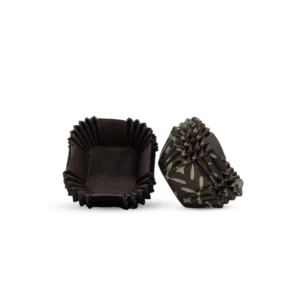 Caissette mini Carrée Marron